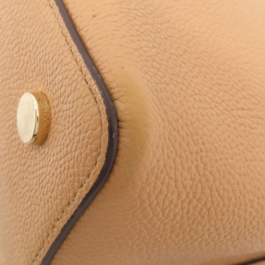 Kate Spade Tote Bag leather beige logo 2WAY Women Used Authentic