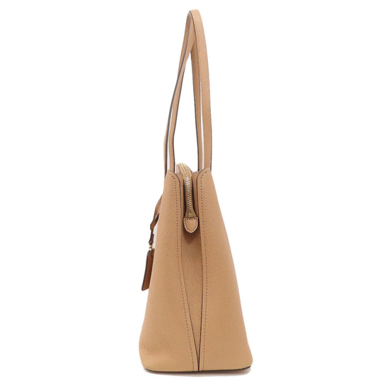 Kate Spade Tote Bag leather beige logo 2WAY Women Used Authentic