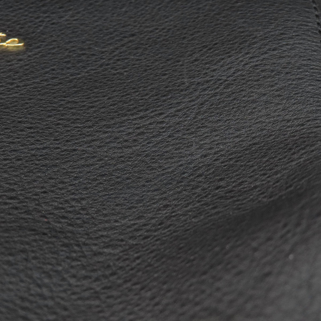 COACH Handbag F59325 leather black logo 2WAY Women Used Authentic