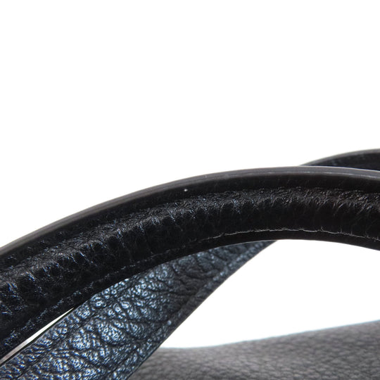 COACH Handbag F59325 leather black logo 2WAY Women Used Authentic