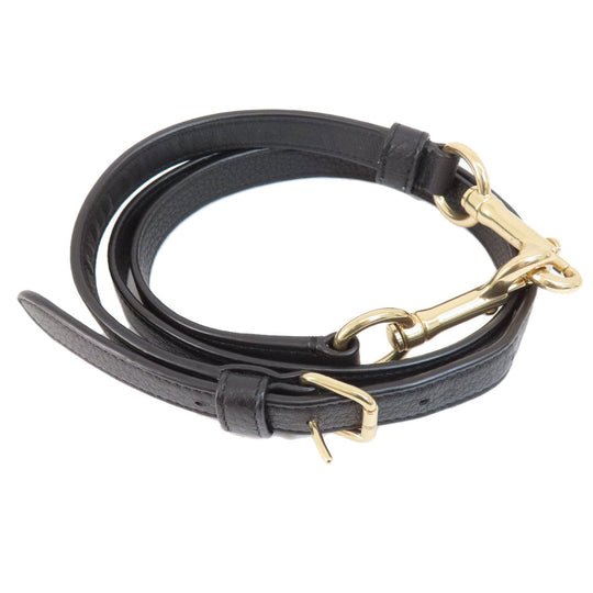 COACH Handbag F59325 leather black logo 2WAY Women Used Authentic