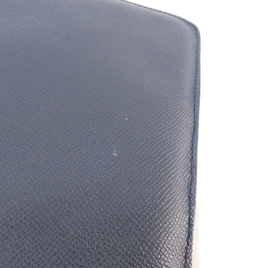 TOD�fS Shoulder Bag PVC Navy logo Women Used Authentic