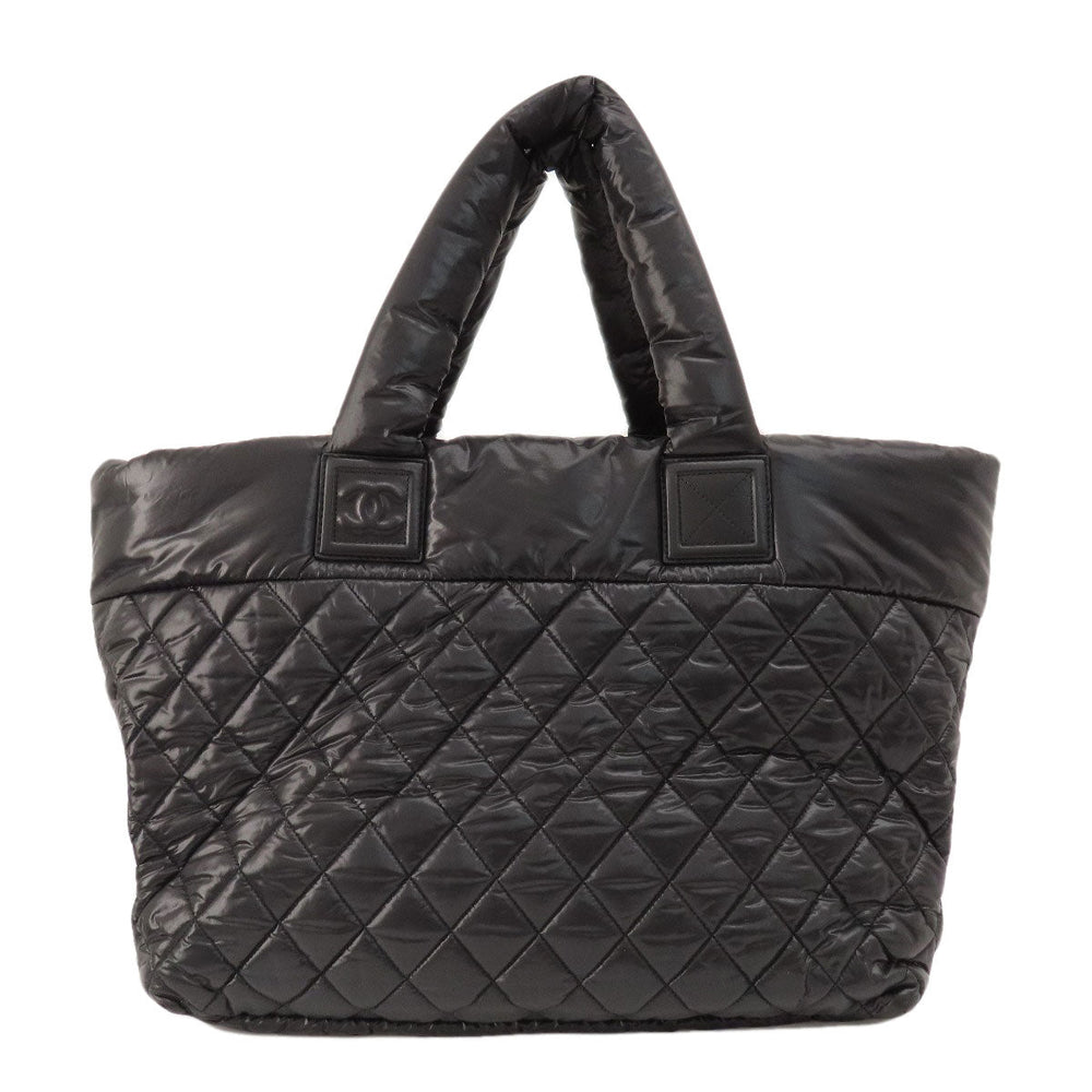 CHANEL Handbag Nylon black Cococoon SilverMetal