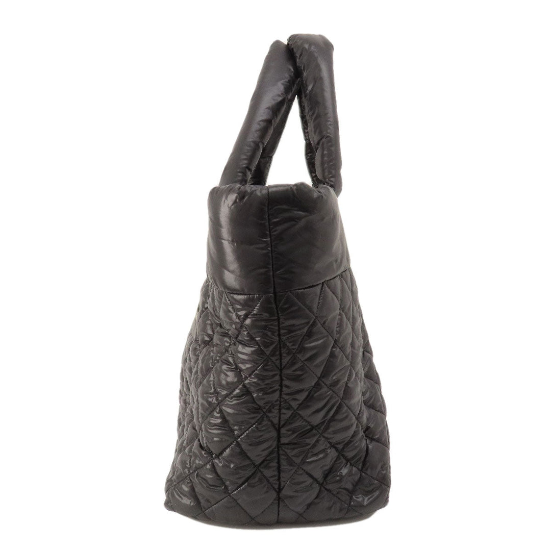 CHANEL Handbag Nylon black Cococoon SilverMetal