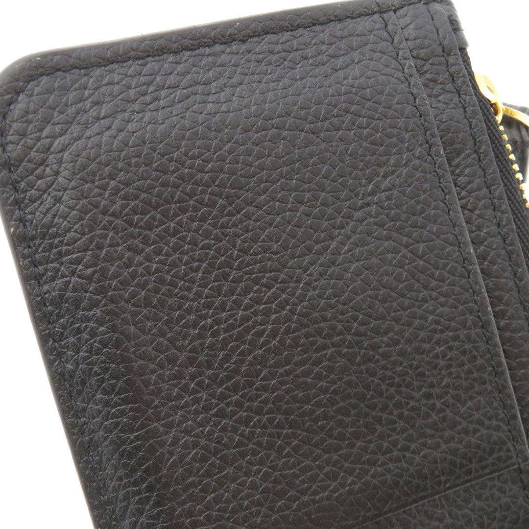 BALENCIAGA Coin case 594214 Calfskin black Logo motif Women(Unisex) Used Authentic