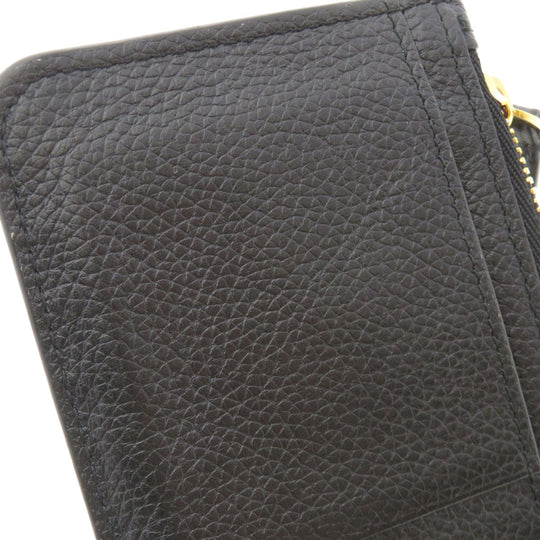 BALENCIAGA Coin case 594214 Calfskin black Logo motif Women(Unisex) Used Authentic
