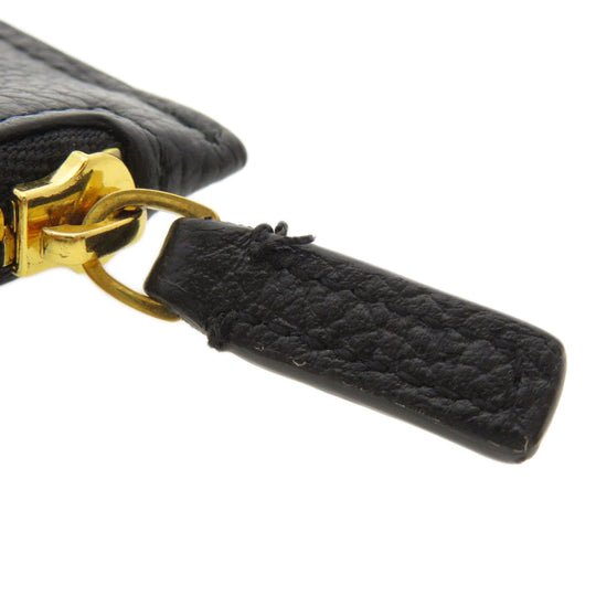 BALENCIAGA Coin case 594214 Calfskin black Logo motif Women(Unisex) Used Authentic
