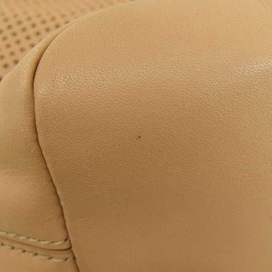COLE HAAN Shoulder Bag leather Brown logo Women Used Authentic