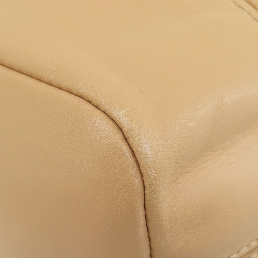 COLE HAAN Shoulder Bag leather Brown logo Women Used Authentic