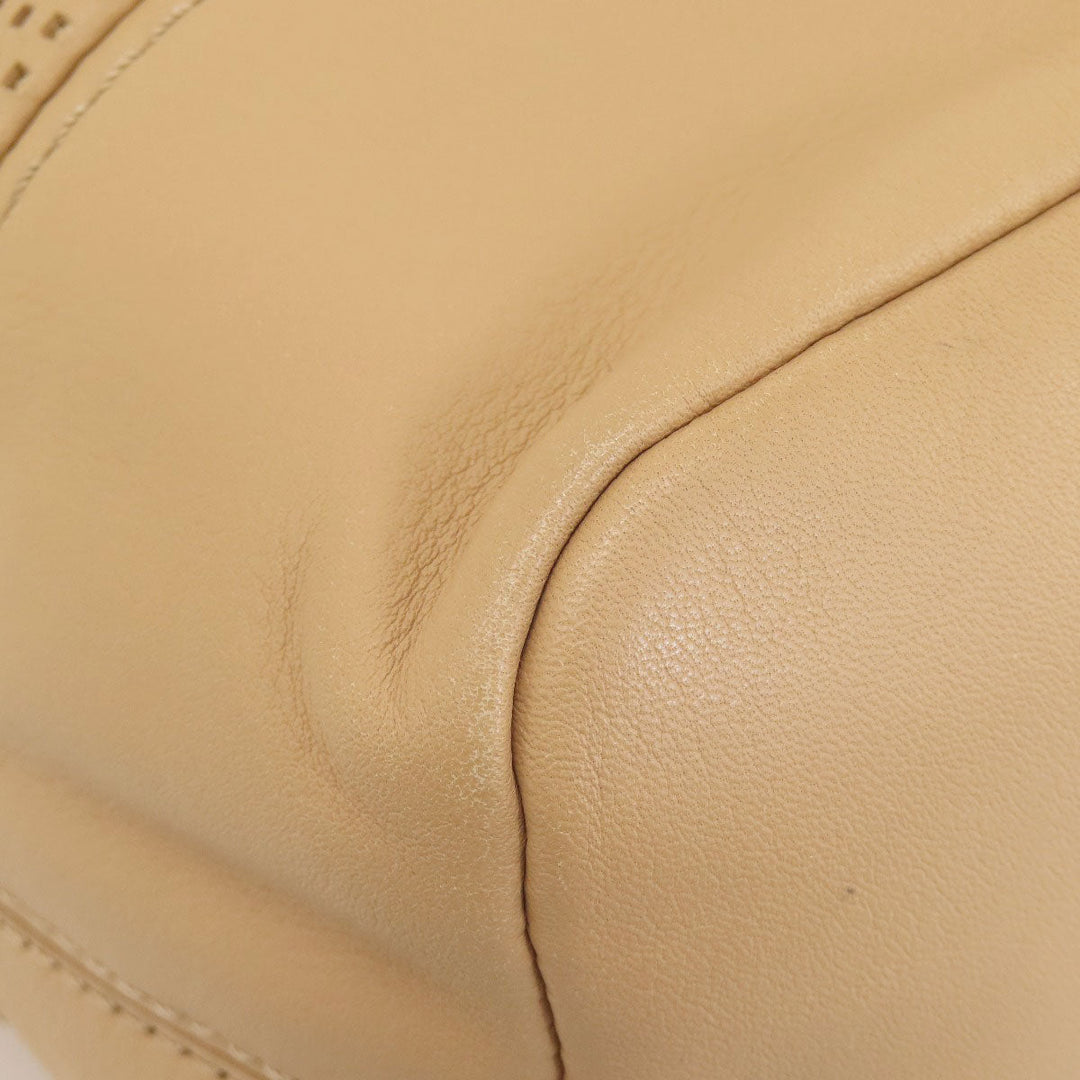 COLE HAAN Shoulder Bag leather Brown logo Women Used Authentic