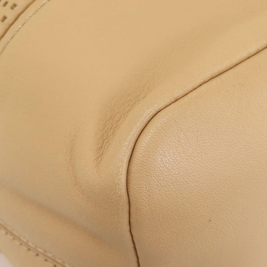 COLE HAAN Shoulder Bag leather Brown logo Women Used Authentic