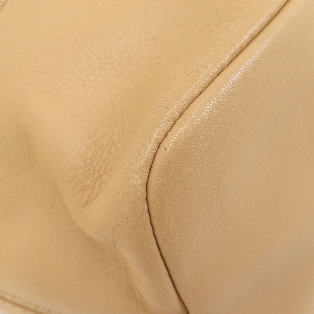 COLE HAAN Shoulder Bag leather Brown logo Women Used Authentic