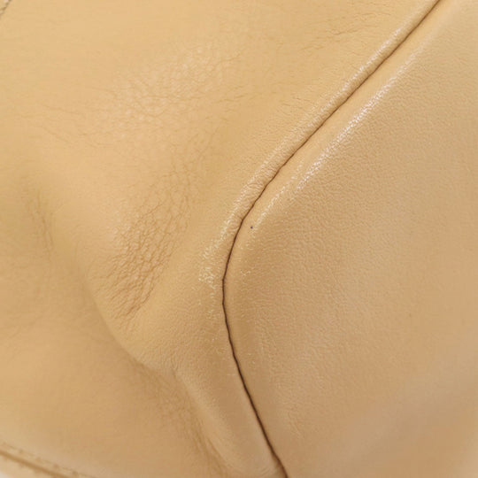COLE HAAN Shoulder Bag leather Brown logo Women Used Authentic