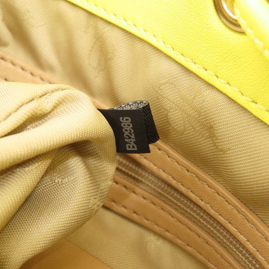 COLE HAAN Shoulder Bag leather Brown logo Women Used Authentic