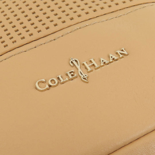COLE HAAN Shoulder Bag leather Brown logo Women Used Authentic