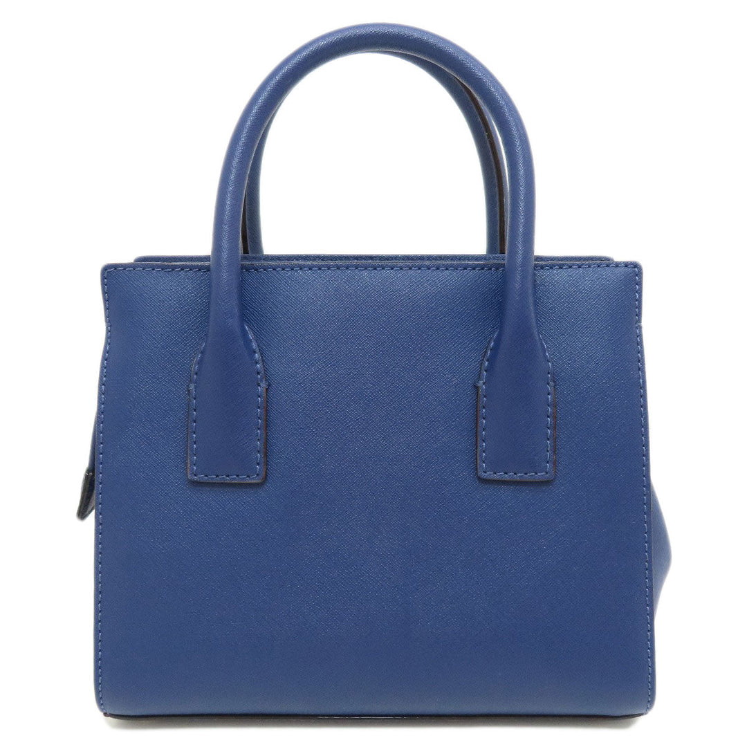 Kate Spade Handbag PVC blue logo 2WAY Women Used Authentic