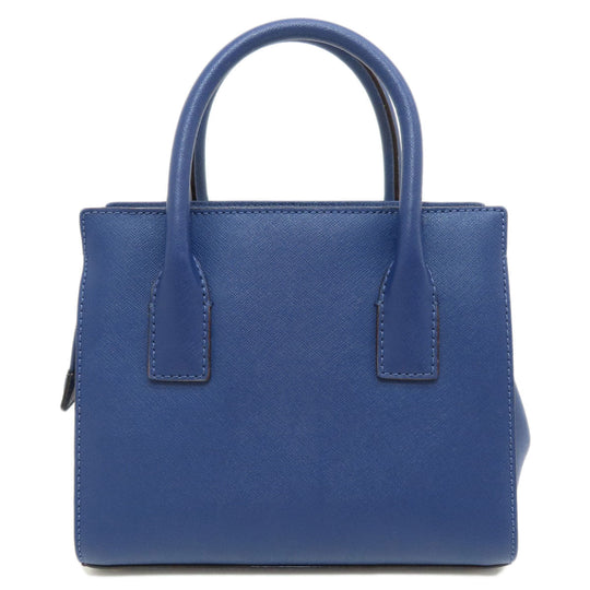 Kate Spade Handbag PVC blue logo 2WAY Women Used Authentic
