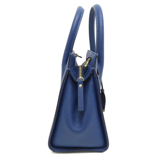 Kate Spade Handbag PVC blue logo 2WAY Women Used Authentic