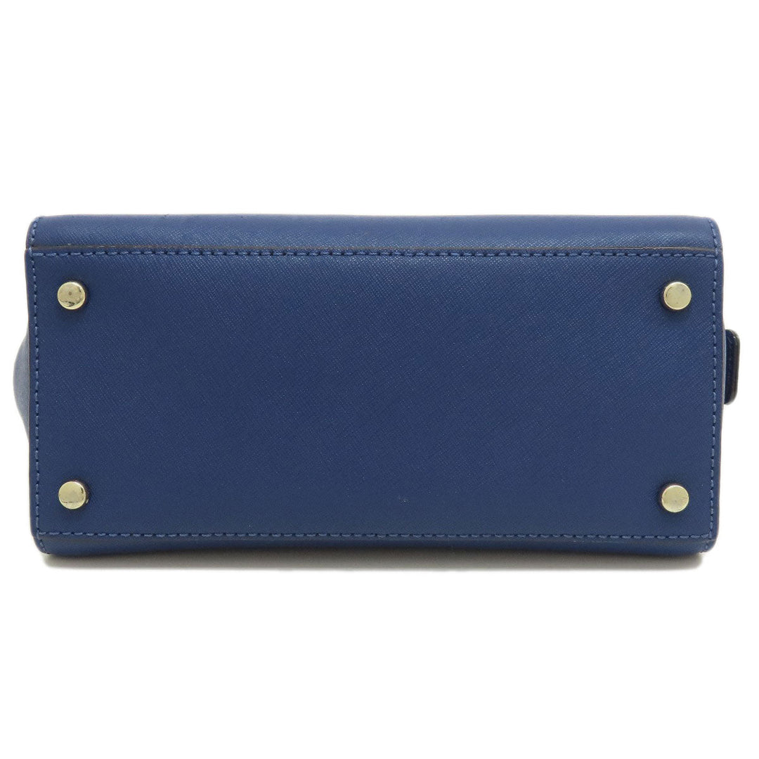 Kate Spade Handbag PVC blue logo 2WAY Women Used Authentic