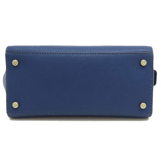 Kate Spade Handbag PVC blue logo 2WAY Women Used Authentic