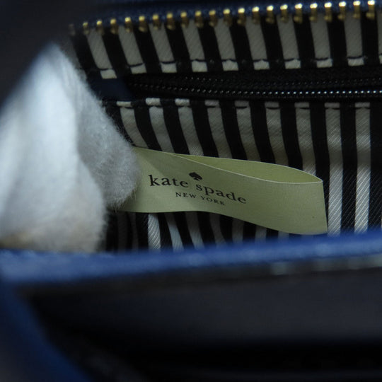 Kate Spade Handbag PVC blue logo 2WAY Women Used Authentic