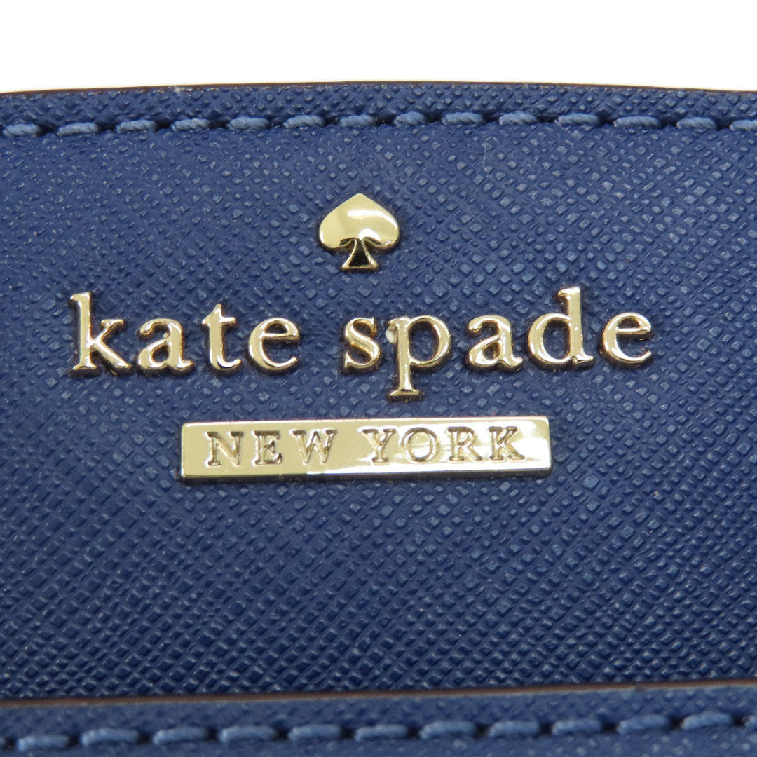 Kate Spade Handbag PVC blue logo 2WAY Women Used Authentic