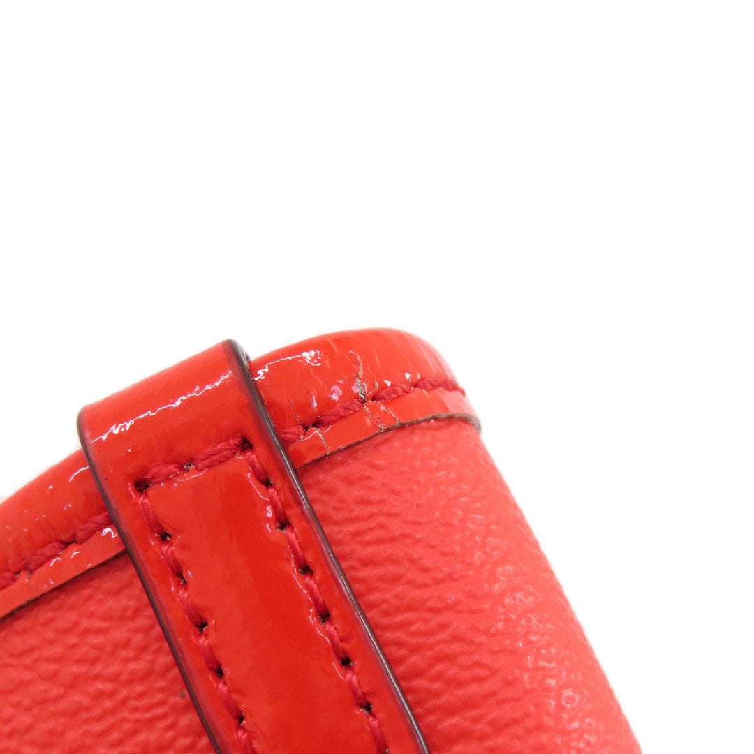 Kate Spade Tote Bag PVC Red border Women Used Authentic