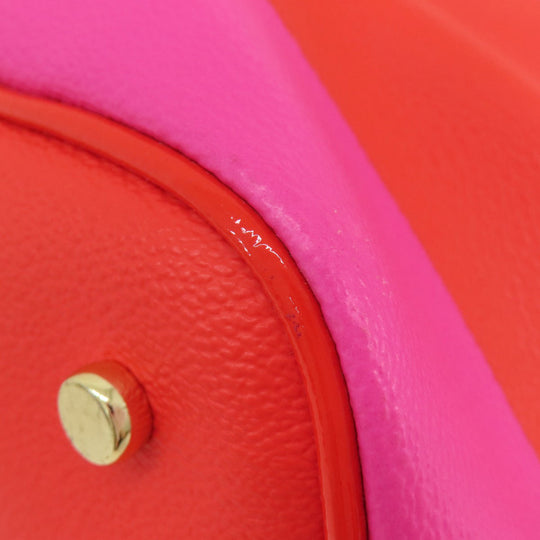 Kate Spade Tote Bag PVC Red border Women Used Authentic
