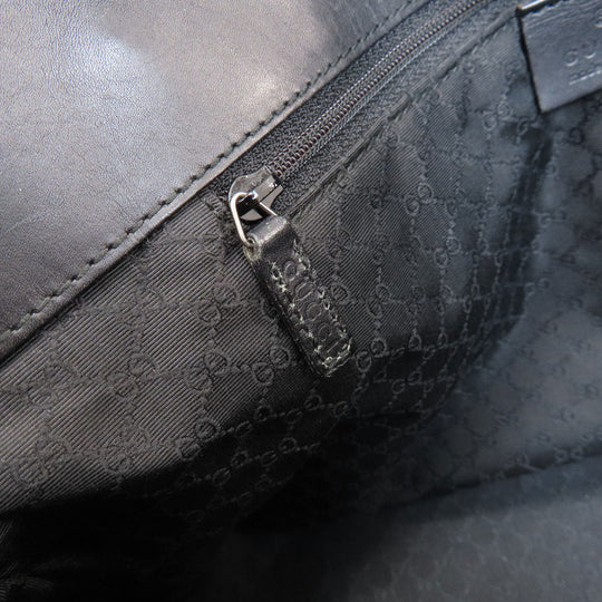 GUCCI Handbag 73983 denim black logo Sherry Line Women Used Authentic
