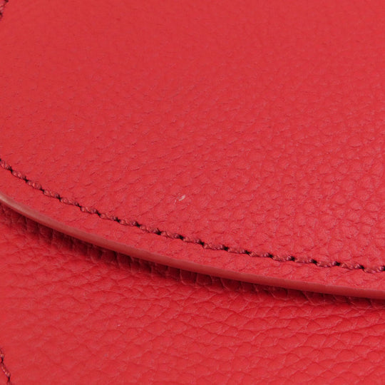 COLE HAAN Shoulder Bag leather Red Flap cross body