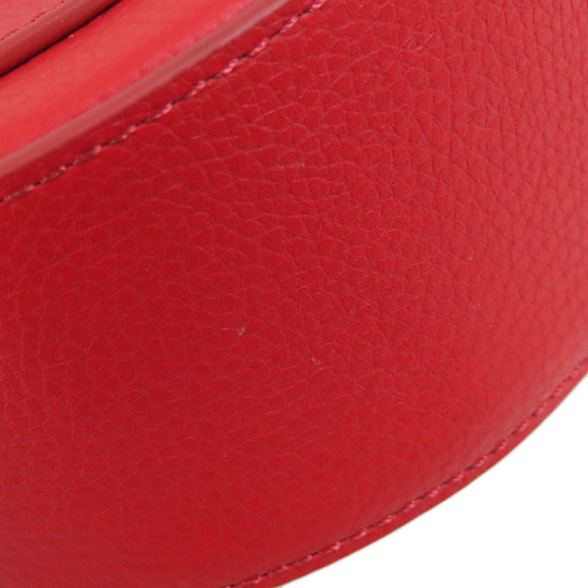 COLE HAAN Shoulder Bag leather Red Flap cross body