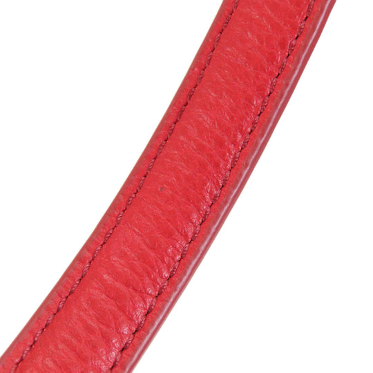 COLE HAAN Shoulder Bag leather Red Flap cross body
