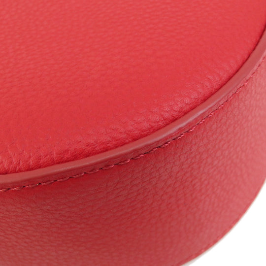 COLE HAAN Shoulder Bag leather Red Flap cross body