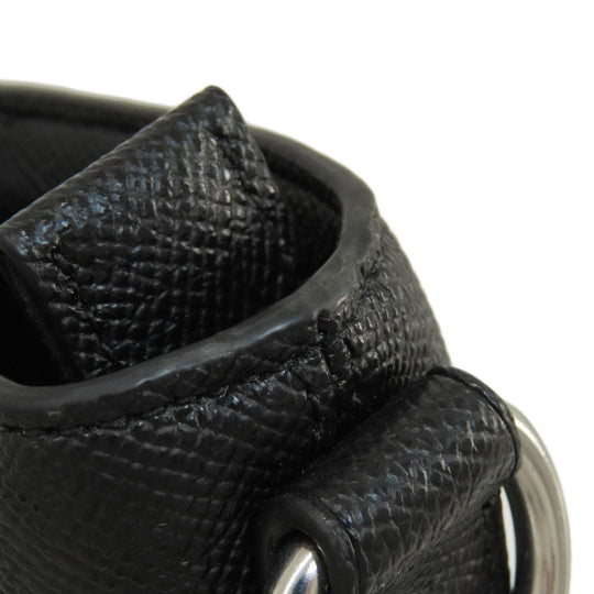 COACH Tote Bag C2842 leather black 2WAY Women Used Authentic