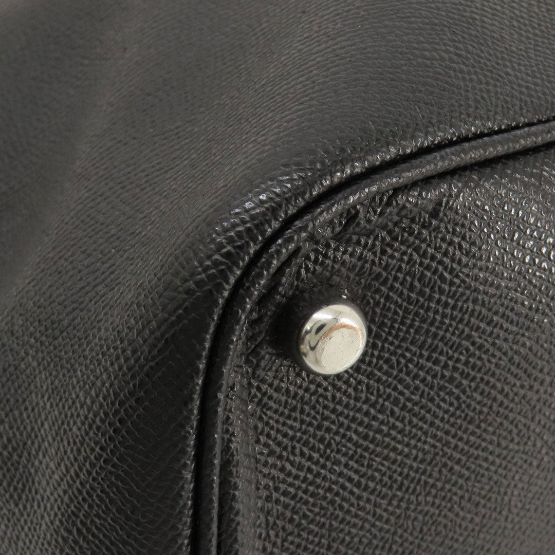 COACH Tote Bag C2842 leather black 2WAY Women Used Authentic