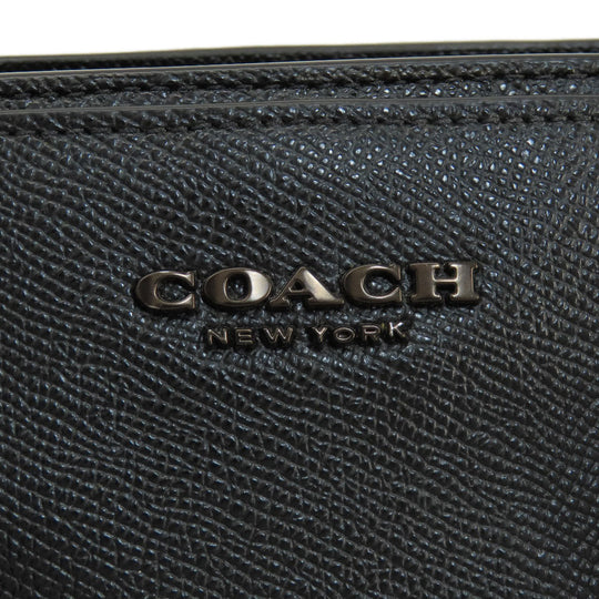 COACH Tote Bag C2842 leather black 2WAY Women Used Authentic