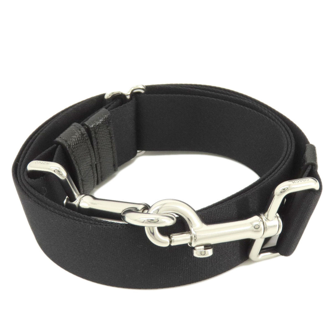 COACH Tote Bag C2842 leather black 2WAY Women Used Authentic