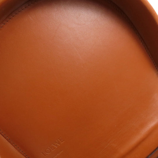 LOEWE Shoulder Bag Calfskin Brown heel duo Women Used Authentic