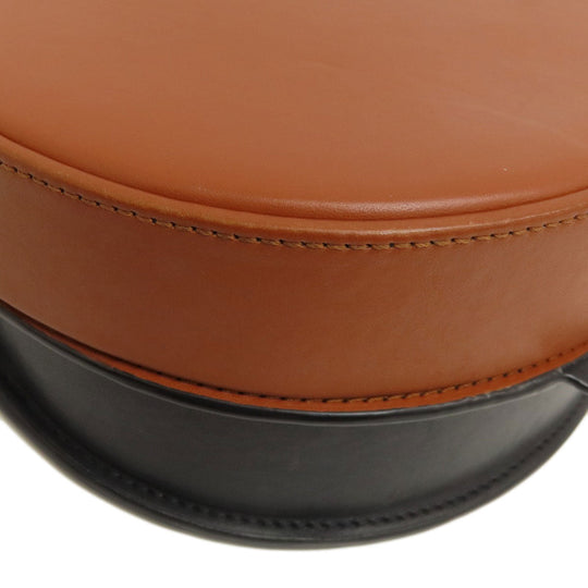 LOEWE Shoulder Bag Calfskin Brown heel duo Women Used Authentic