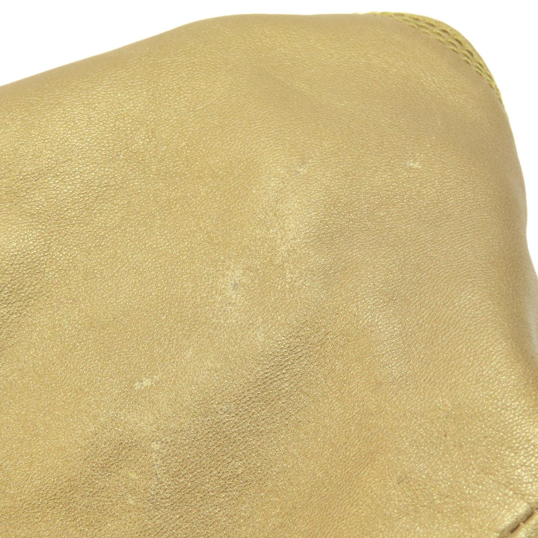 LOEWE Handbag leather gold Nappa Aire Women Used Authentic