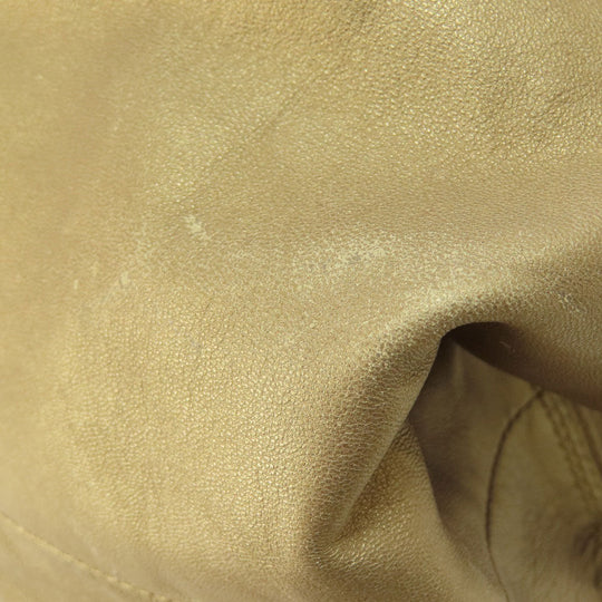 LOEWE Handbag leather gold Nappa Aire Women Used Authentic