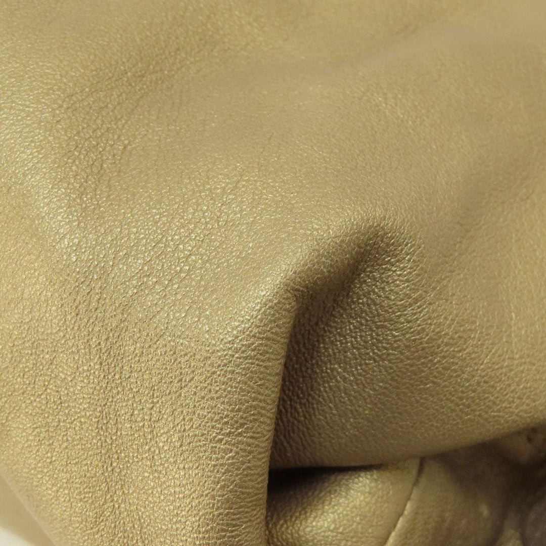 LOEWE Handbag leather gold Nappa Aire Women Used Authentic