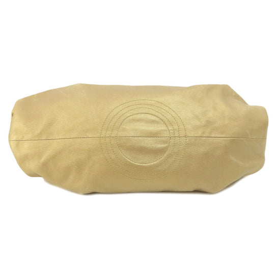 LOEWE Handbag leather gold Nappa Aire Women Used Authentic