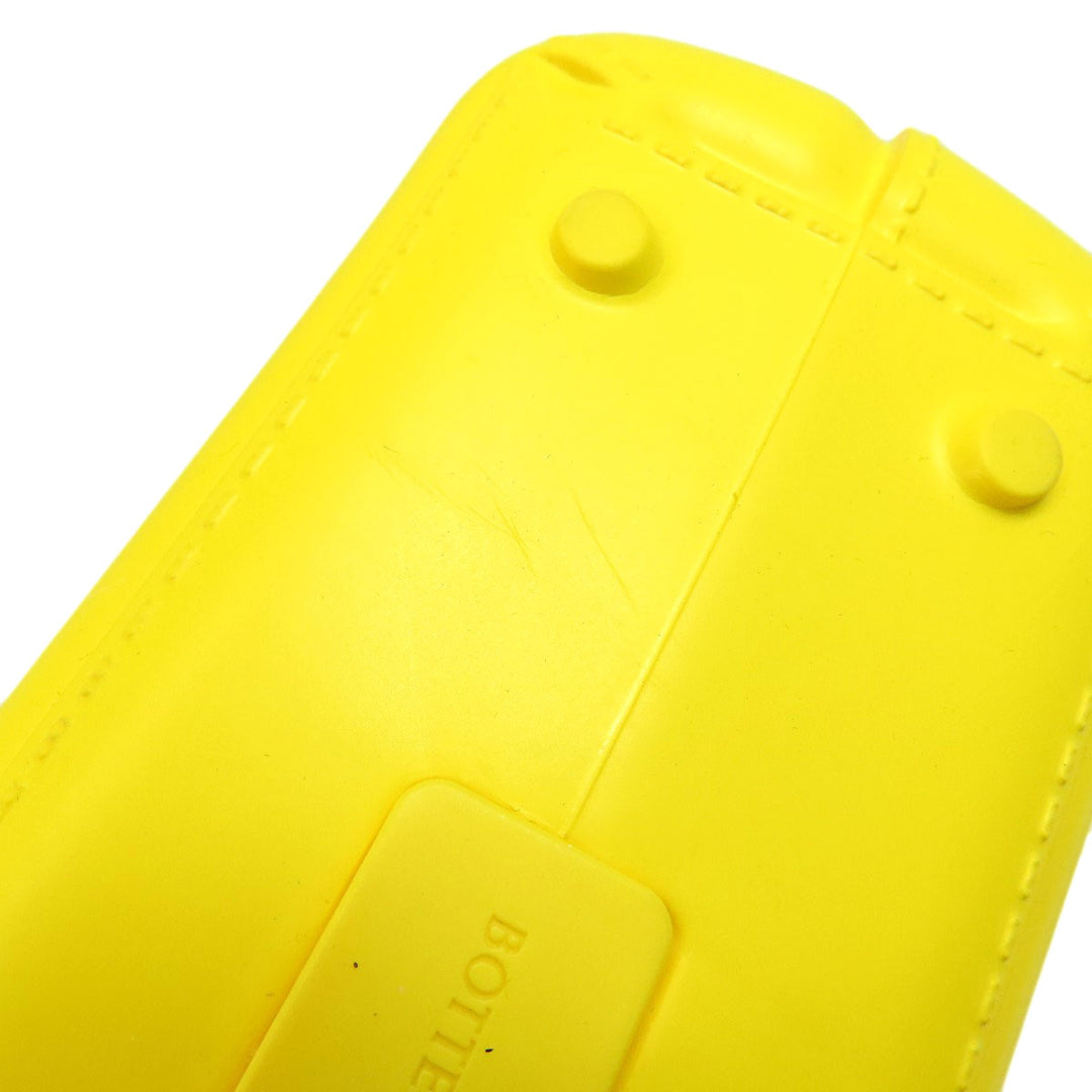BOTTEGAVENETA Handbag rubber yellow arco rubber tote Women Used Authentic