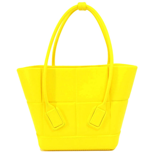 BOTTEGAVENETA Handbag rubber yellow arco rubber tote Women Used Authentic