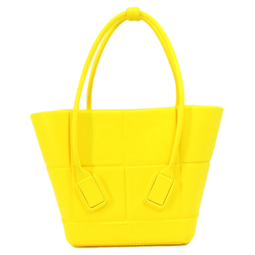 BOTTEGAVENETA Handbag rubber yellow arco rubber tote Women Used Authentic
