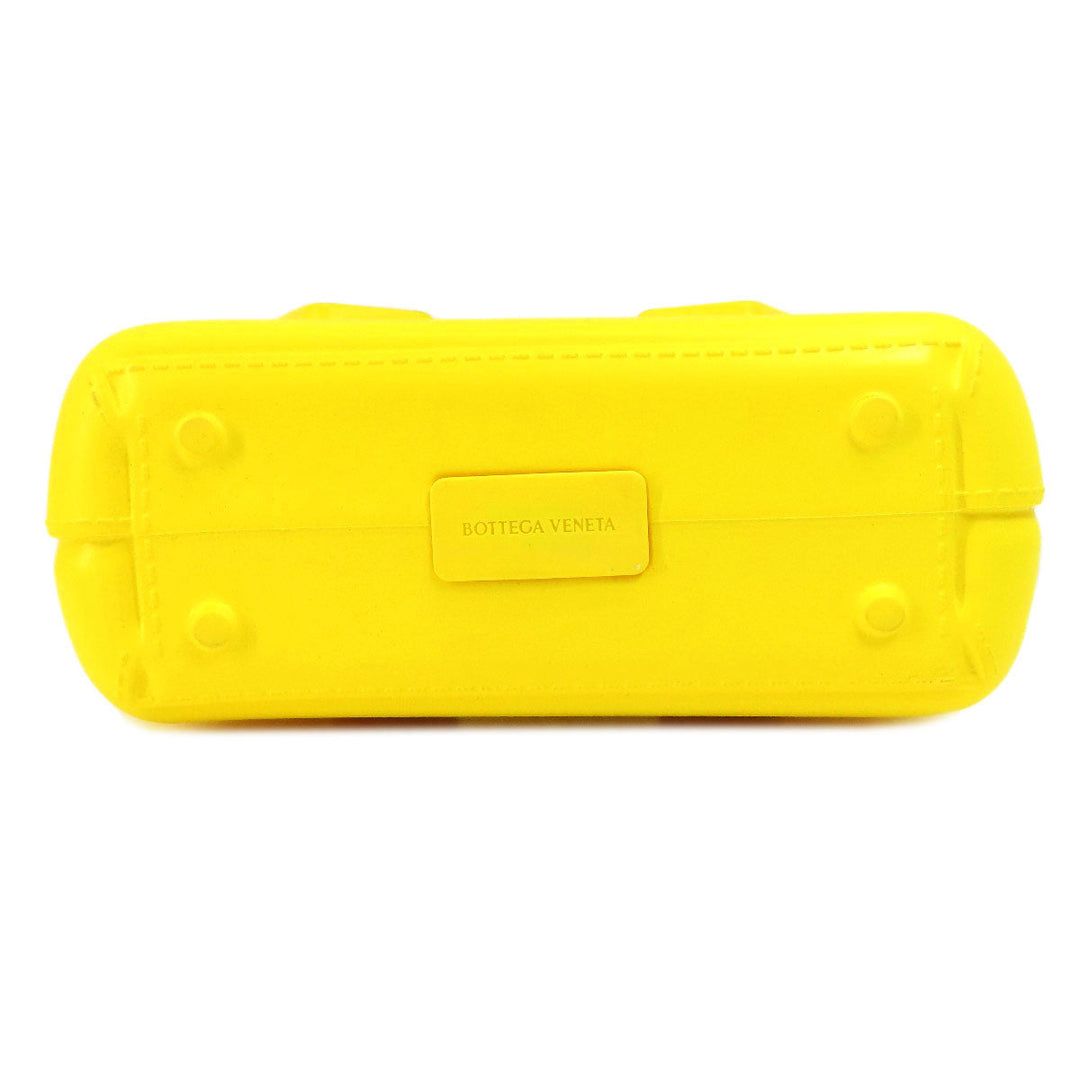 BOTTEGAVENETA Handbag rubber yellow arco rubber tote Women Used Authentic