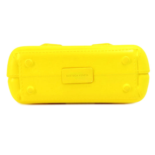 BOTTEGAVENETA Handbag rubber yellow arco rubber tote Women Used Authentic