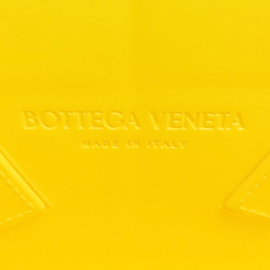 BOTTEGAVENETA Handbag rubber yellow arco rubber tote Women Used Authentic