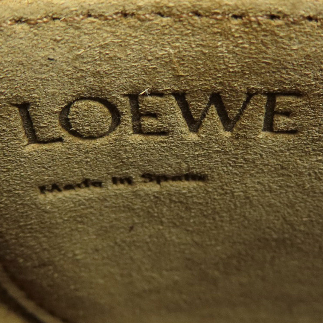 LOEWE Shoulder Bag Calfskin black Gate bag small Women Used Authentic